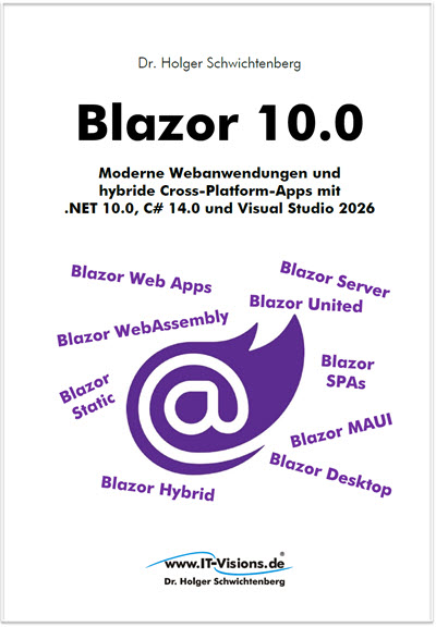 Buchcover Blazor 10.0 (PDF-E-Book) (Buchversion 10.0) PDF                                               
